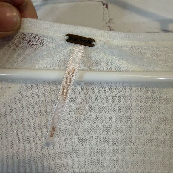 Free People Pacific Thermal Top White size medium - Picture 8 of 9